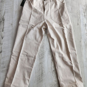 (새상품)HUTOAN 후톤 크림 퍼티그 데님 팬츠 L(32~33)인치 화이트 바지