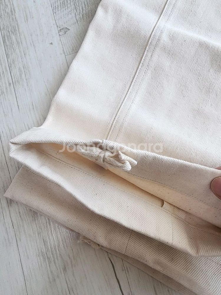 (새상품)HUTOAN 후톤 크림 퍼티그 데님 팬츠 L(32~33)인치 화이트 바지--4