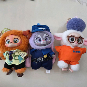 주토피아 랜덤 인형키링 닉 주디 벨웨더일괄3개