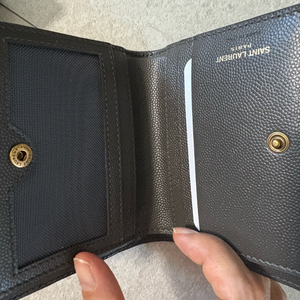 생로랑 YSL 로고 카드지갑