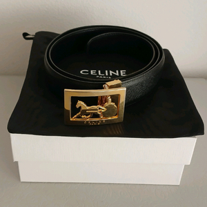 셀린느 금장 마차 여성벨트 정품