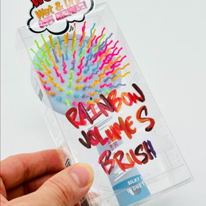 미개봉 새상품 아이캔디 레인보우 볼륨 헤어브러쉬 미디엄