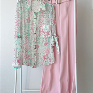 비바루비 블라우스 슬렉스 세트 / 55사이즈