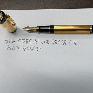 파카 듀오폴드 센테니얼 골드론 23k 골드 만년필