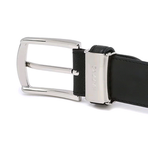 헤지스 블랙 퍼피장식 소가죽 벨트(미사용)