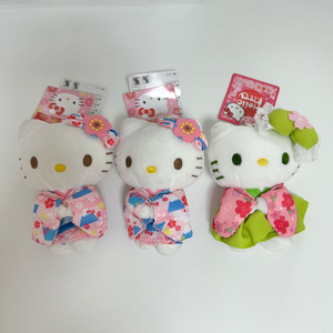 (미사용/택있음) 산리오 기모노 유카타 말차 키티 인형 키링 이미지