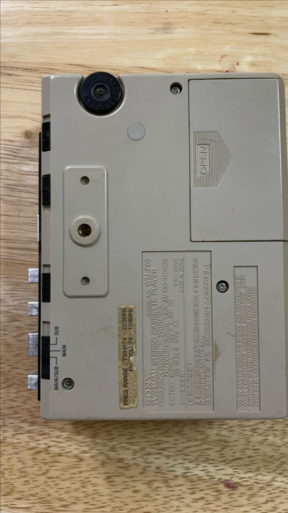 소니 sony 워크맨 카세트 WM-F60 팝니다--2