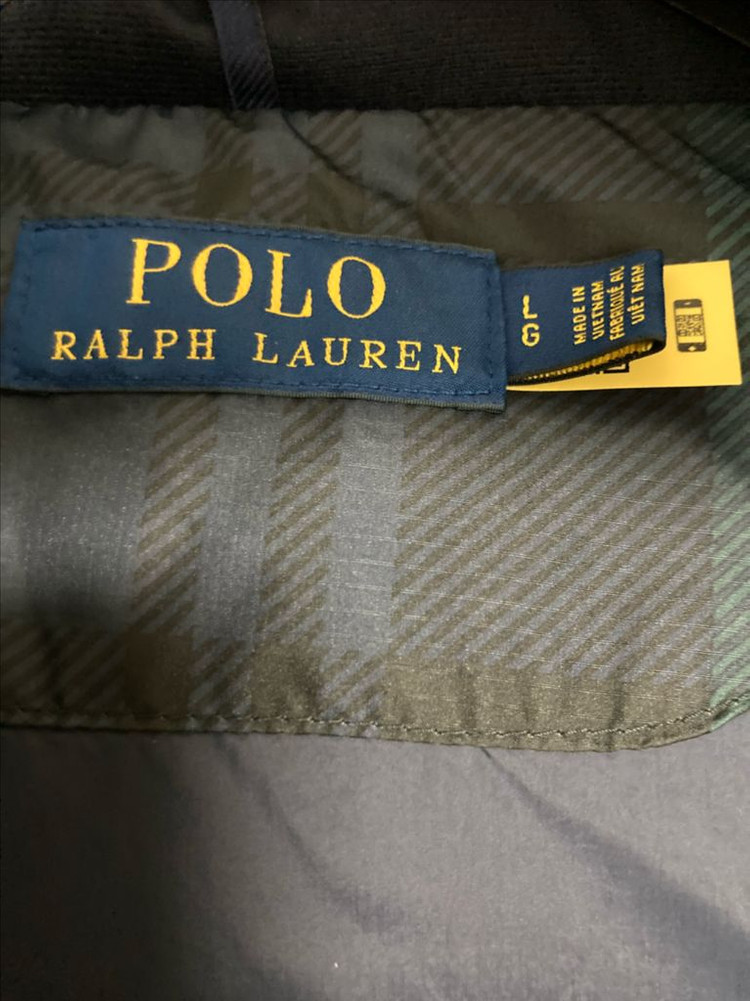 폴로 랄프로렌 체크 패딩 점퍼--3