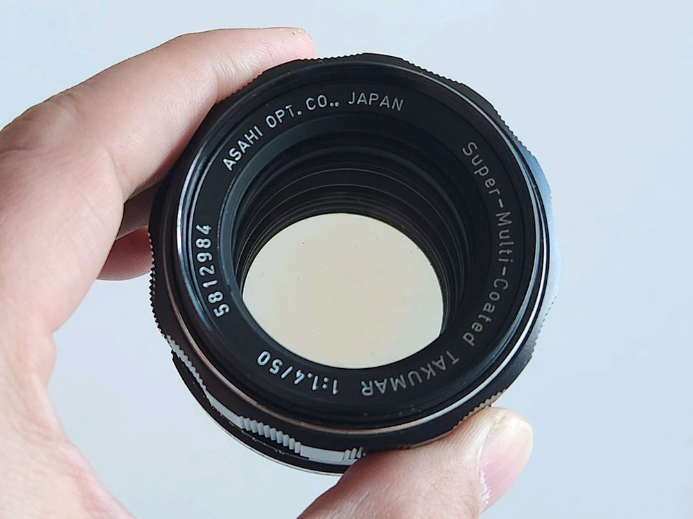 슈퍼타쿠마 슈퍼멀티코팅 50mm f1.4 렌즈 M42 마운트--1