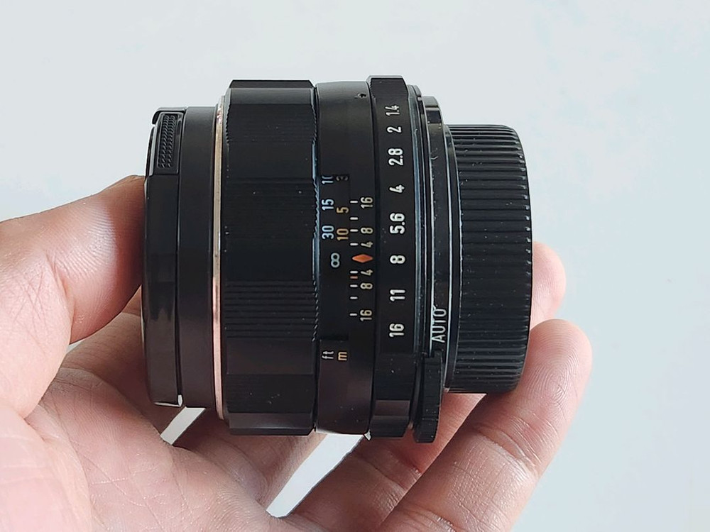 슈퍼타쿠마 슈퍼멀티코팅 50mm f1.4 렌즈 M42 마운트--3