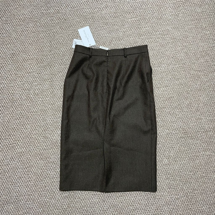 페라가모 라나울 브라운 스커트--1