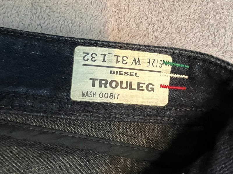 31 디젤 diesel 트루렉 플레어 팬츠 진 데님 셀린 부츠컷 이미지