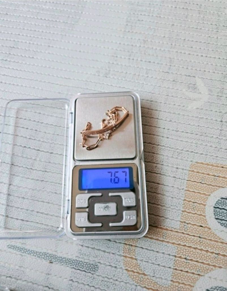 14k 로즈골드 라운드 스틱 링크체인 팔찌 (2.05돈)--8