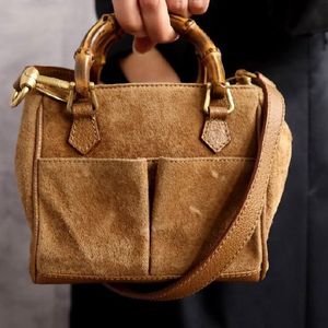 구찌 스웨이드 뱀부 미니백