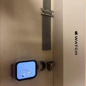 애플워치 SE2 44mm 실버풀박스 스트랩2개