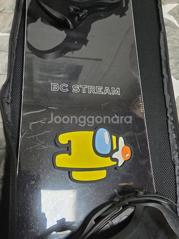 BC 스트림 RX164 스노우보드 데크 및 바인딩--1