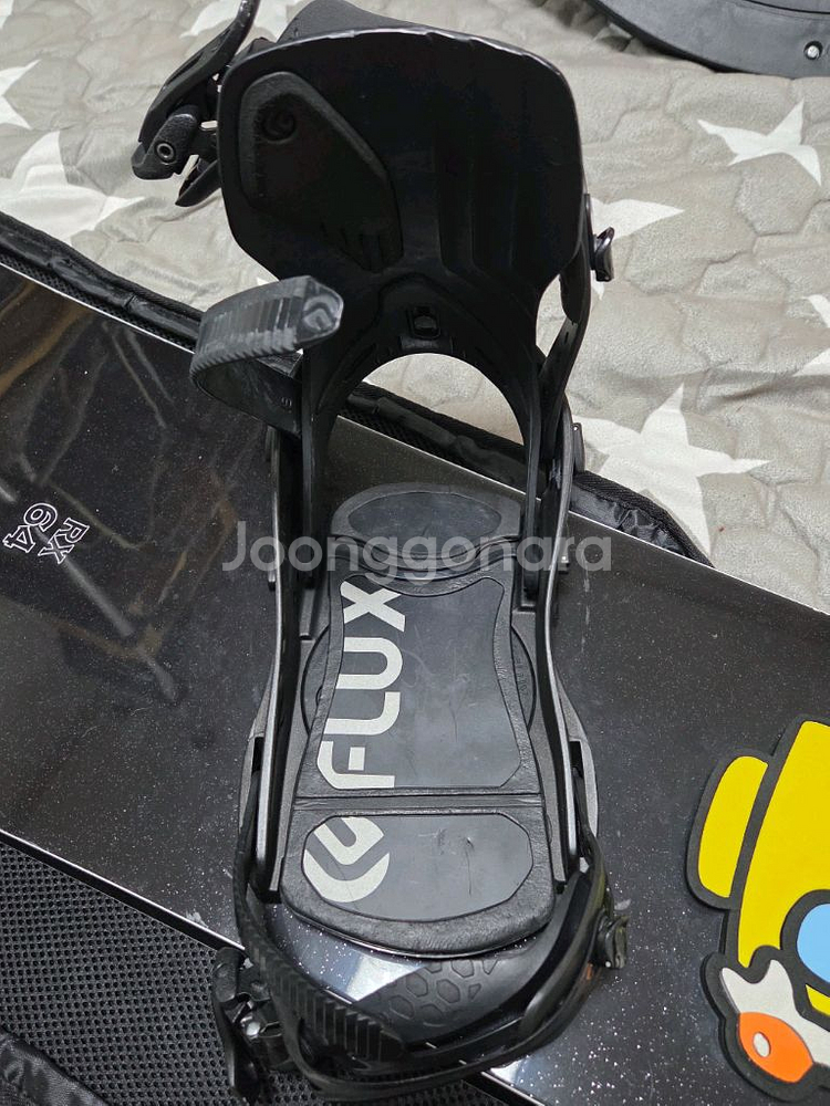 BC 스트림 RX164 스노우보드 데크 및 바인딩--3