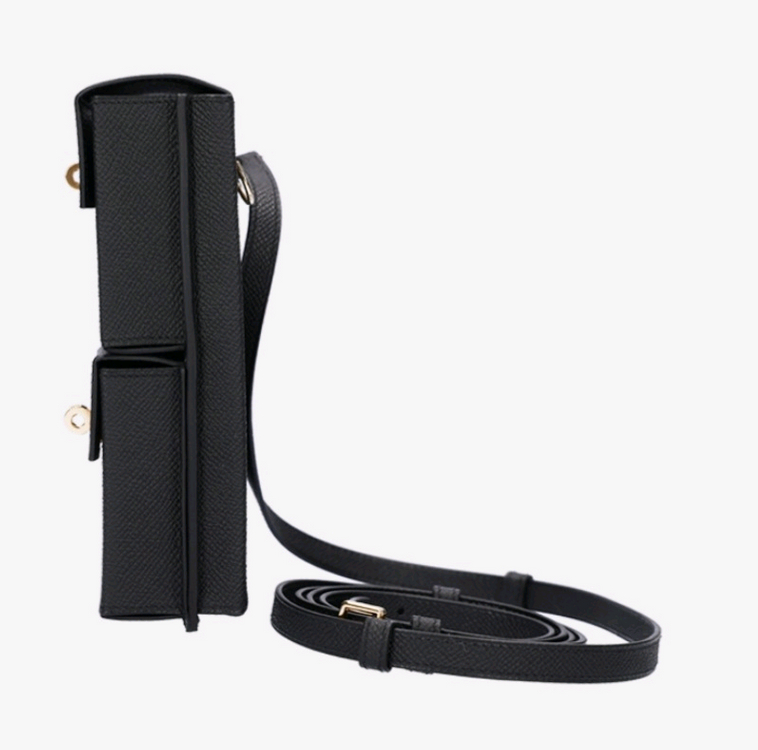 에르메스 켈리 멀티 포켓 앱송 누아 금장 지갑 가방--4