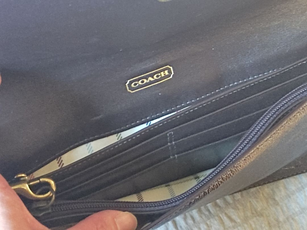 코치 장지갑 정품--4