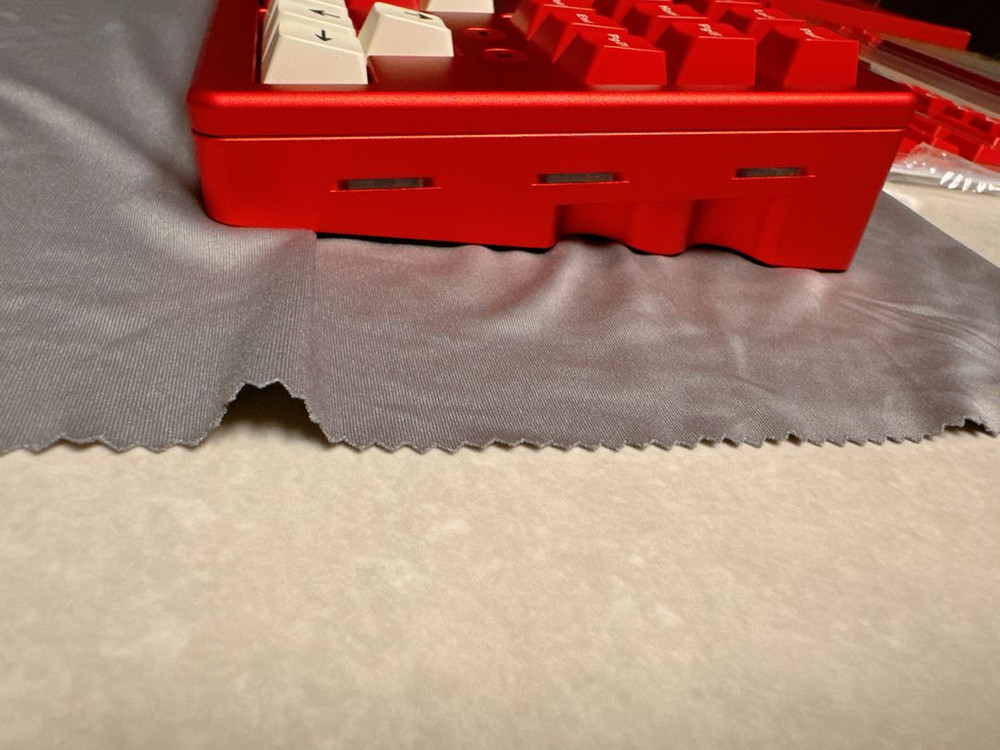 TX87 V2 TKL 레드 + GMK하몽키캡 커스텀키보드 풀알루키보드 + 가컬루프 일괄 팝니다--3