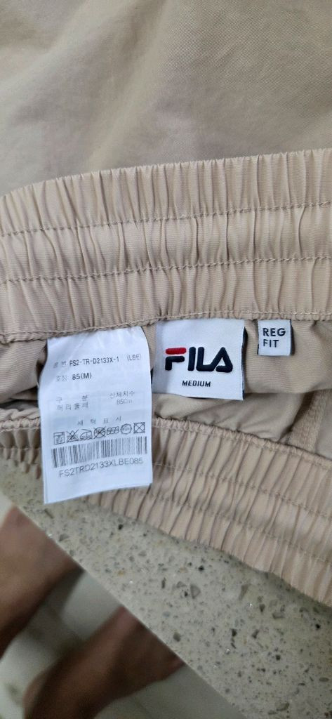 FILA 베이지 반바지85 (남녀공용)--2
