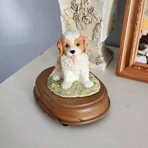강아지오르골 빈티지오르골 피규어오르골 빈티지피규어 강아지피규어 빈티지강아지