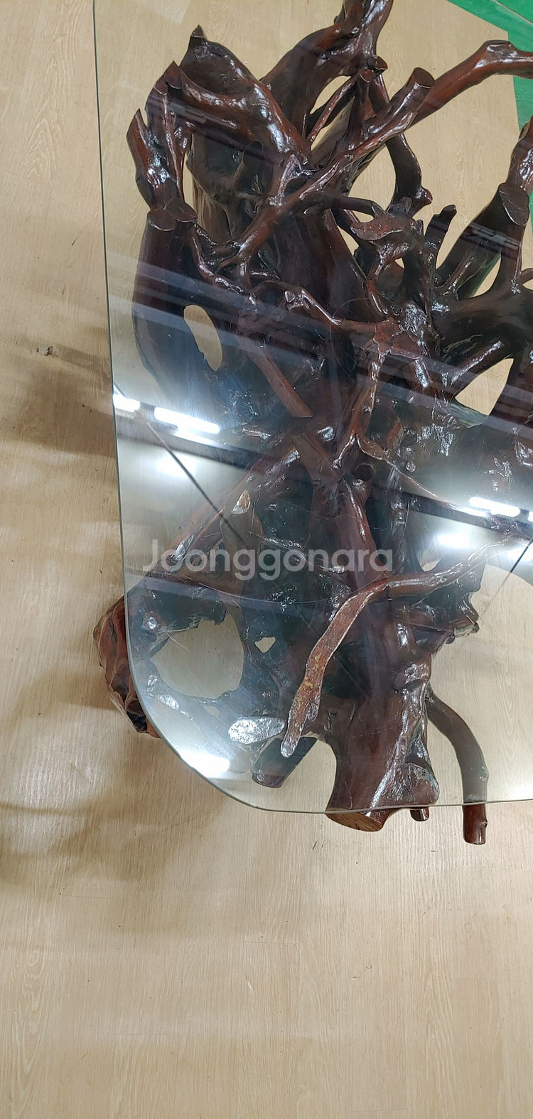 거실탁자 거실테이블 소파테이블 괴목 나무뿌리테이블--5