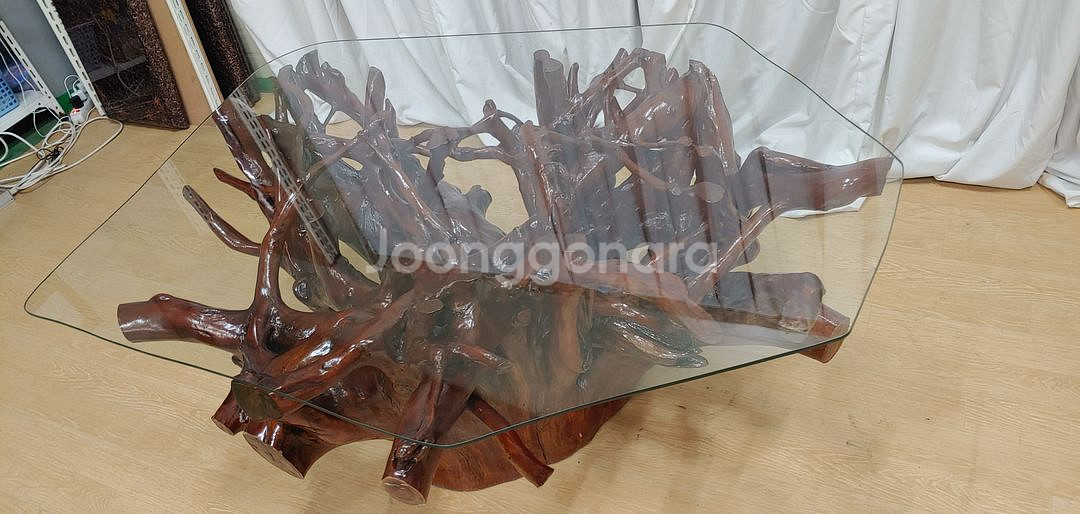 거실탁자 거실테이블 소파테이블 괴목 나무뿌리테이블--1
