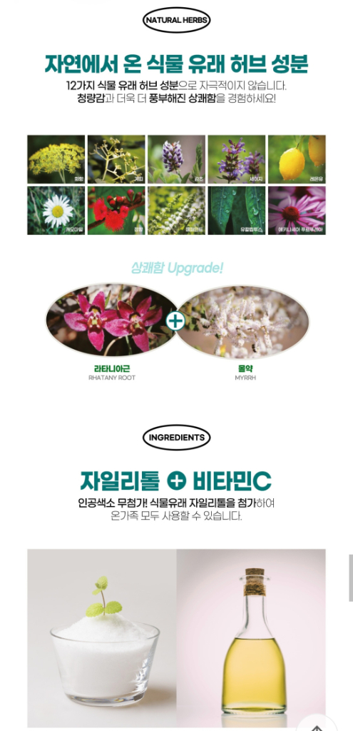 덴티스테 뉴브리즈민트 최신상 새제품 이미지