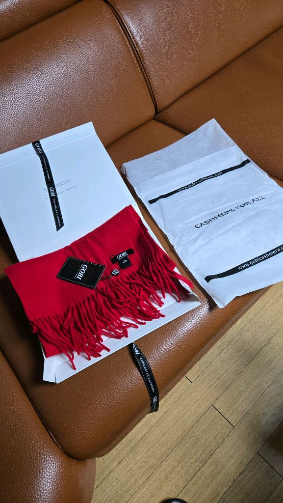 몽골에서 직접사온 GOBI캐시미어 머플러/새상품--0