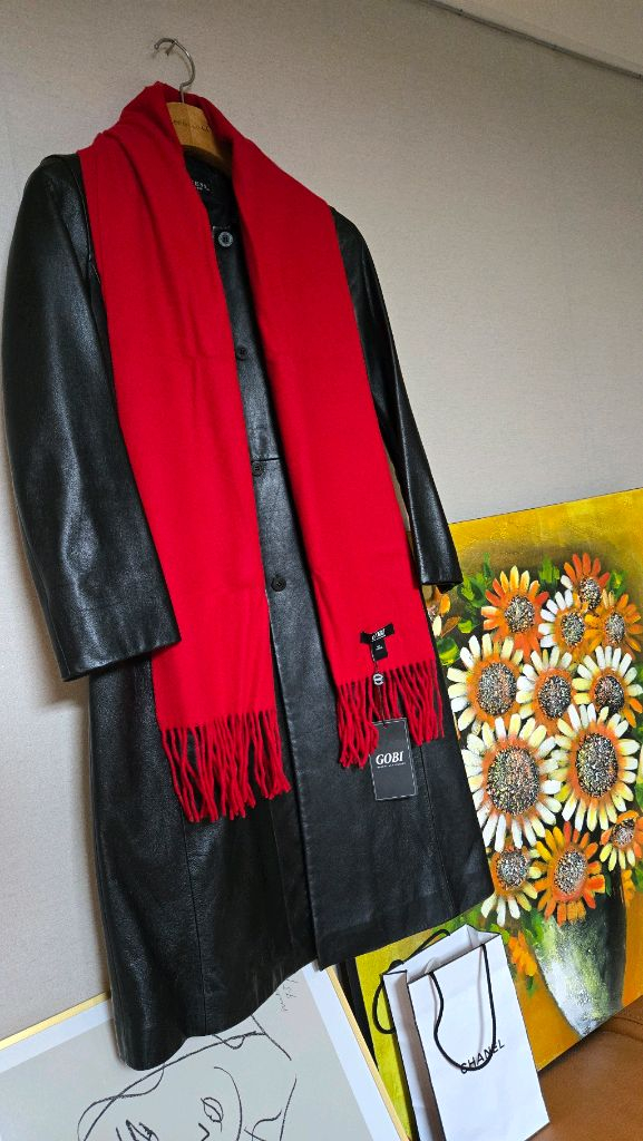 몽골에서 직접사온 GOBI캐시미어 머플러/새상품--1