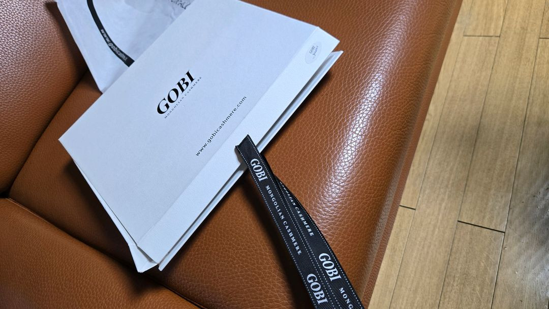 몽골에서 직접사온 GOBI캐시미어 머플러/새상품--3