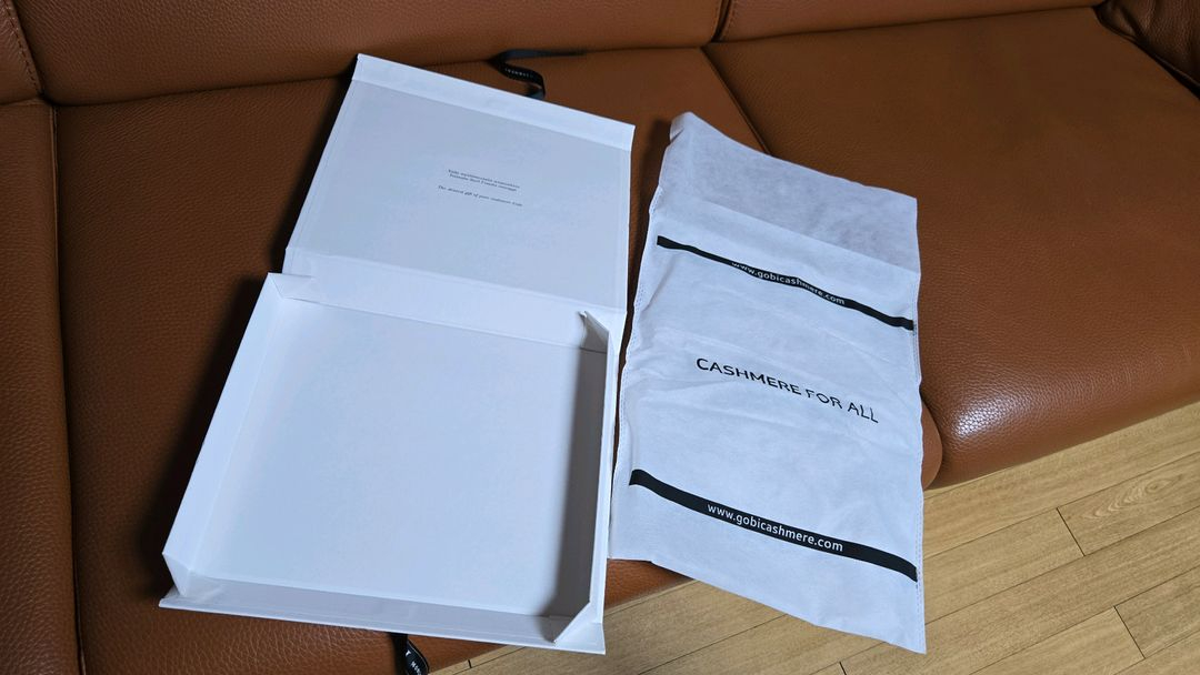 몽골에서 직접사온 GOBI캐시미어 머플러/새상품--4