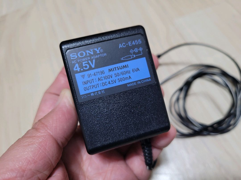 소니 CDP용 (AC-E455) 4.5V아답터 판매합니다. 이미지