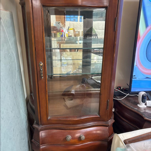 앤틱 원목 장식장