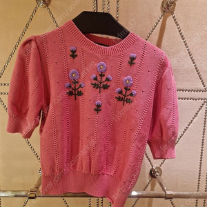 구찌 플로럴 자수 니트 스웨터