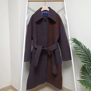 럭키슈에뜨 울 벨트 롱코트