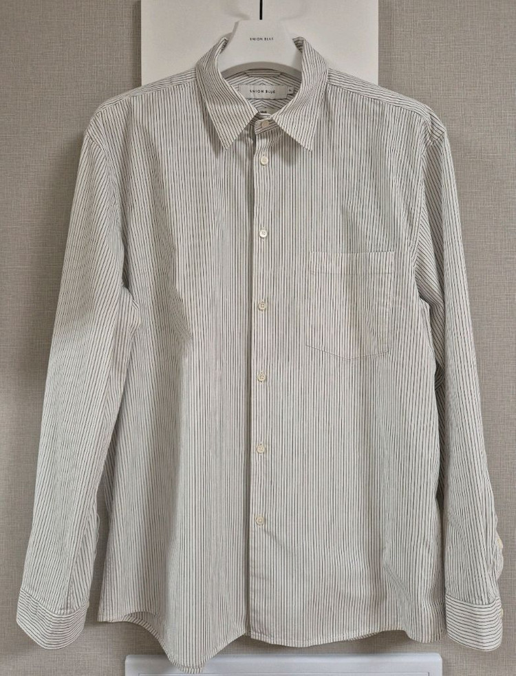 유니온블루 / [데스크] 오피스 스트라이프 셔츠 / XL 이미지