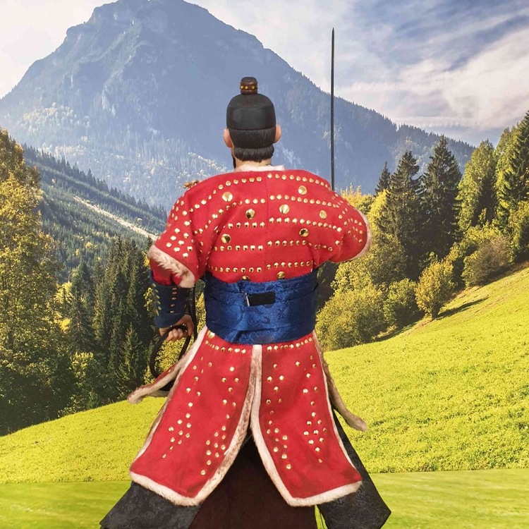 쿠믹 이순신 홍갑+식모 갈색마 세트 12인치 피규어(핫토이 호환)--4