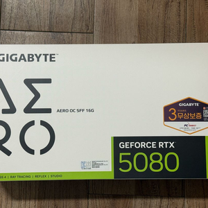 기가바이트 RTX 5080 AERO OC 그래픽카드 상자(상자만) 이미지