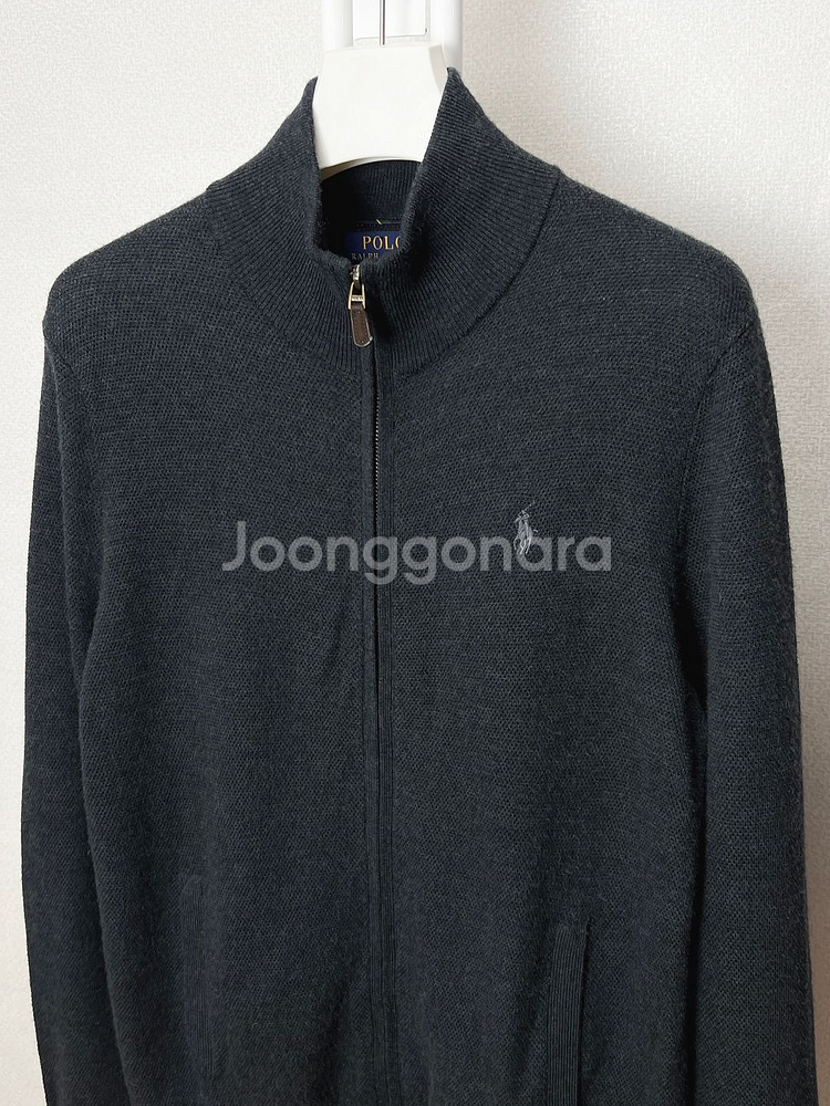 폴로 워셔블 메리노울 니트집업--1