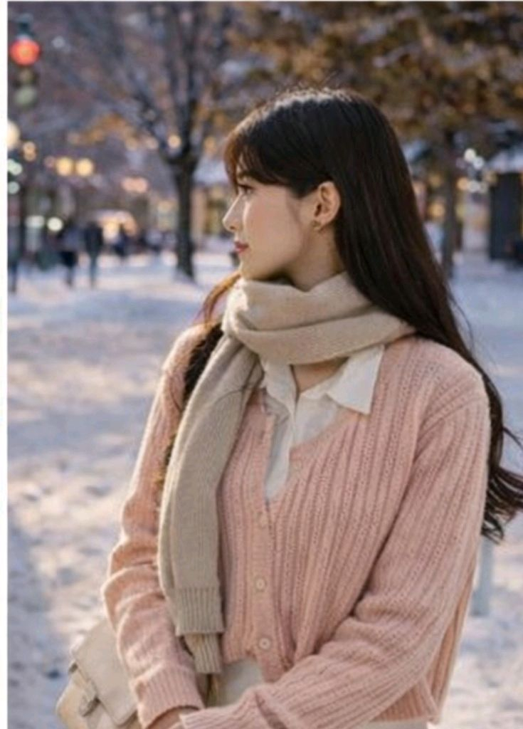 세미크롭 니트가디건 F--3