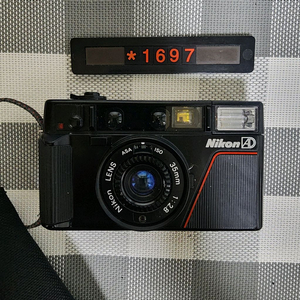 니콘 L 35 AD 필름카메라 파우치포함