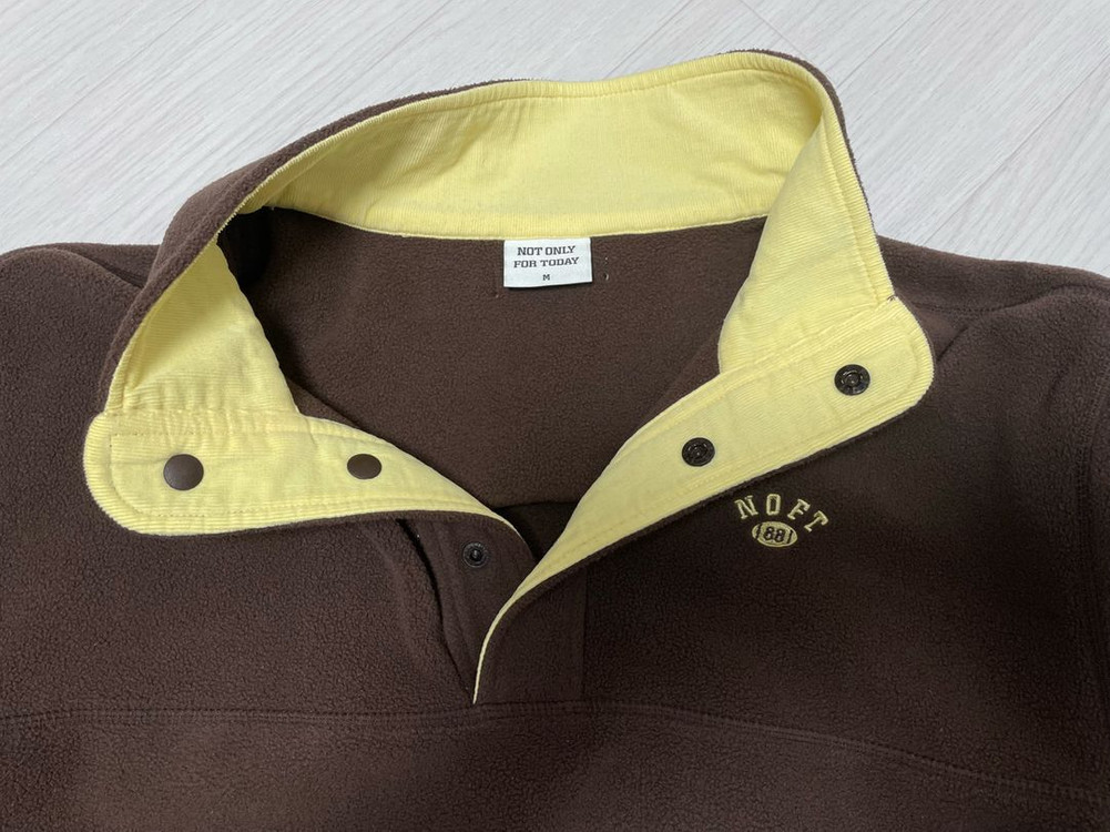 낫온리포투데이 플리스 버튼 풀오버 2가지--2