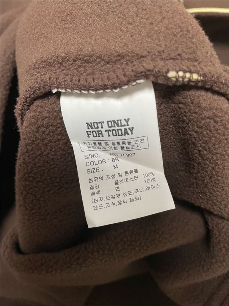 낫온리포투데이 플리스 버튼 풀오버 2가지--3