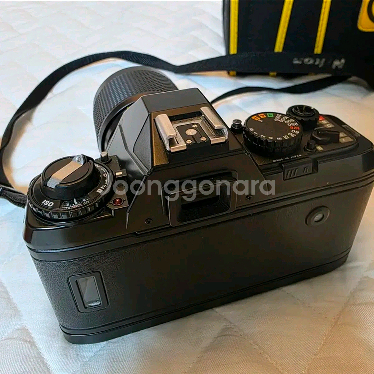 니콘 NIKON F-301 빈티지 필름 카메라, 필터, 80s 빈티지 가방 세트 판매 (점검 및 올수리 완)--2