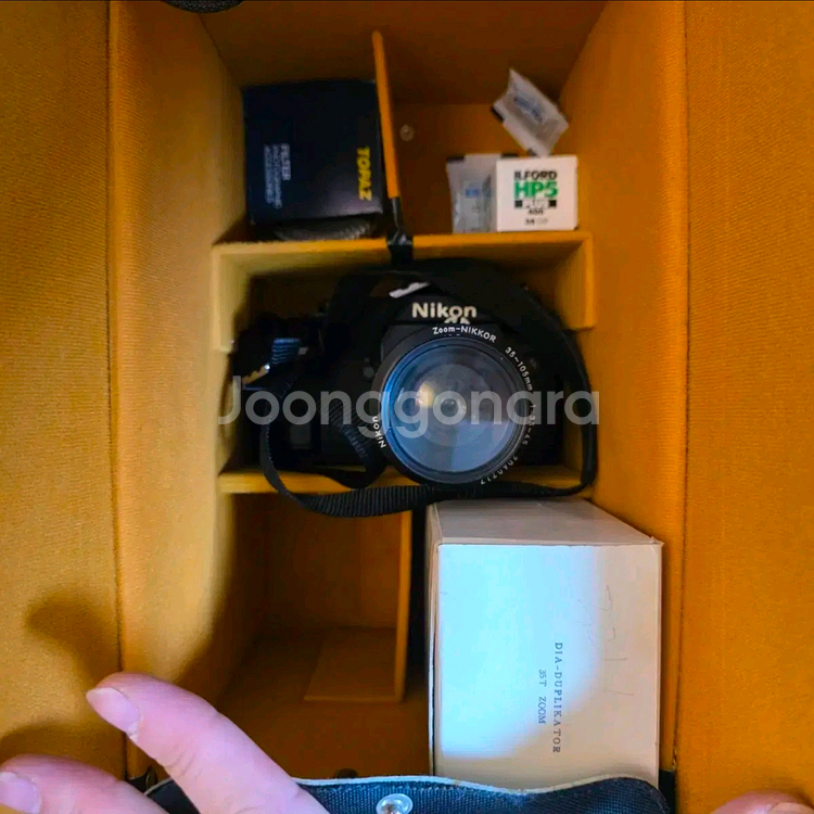 니콘 NIKON F-301 빈티지 필름 카메라, 필터, 80s 빈티지 가방 세트 판매 (점검 및 올수리 완)--9