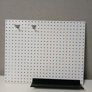 타공판 벽걸이 흰색 철제