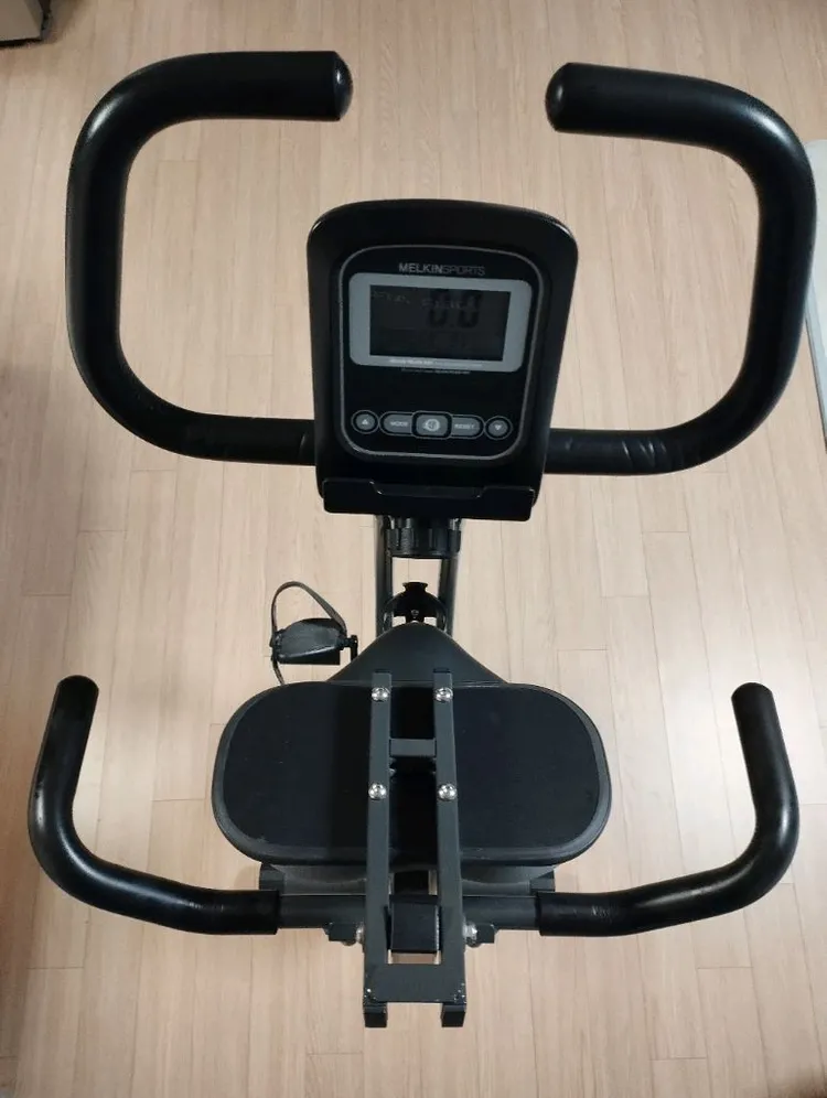 실사용2시간)멜킨 폴민 실내 자전거 접이식 바이크 운동기구 팝니다. 이미지
