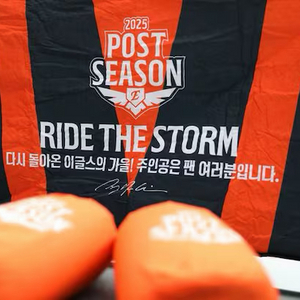 한화이글스 포스트시즌 기념 패딩담요 미개봉 새상품